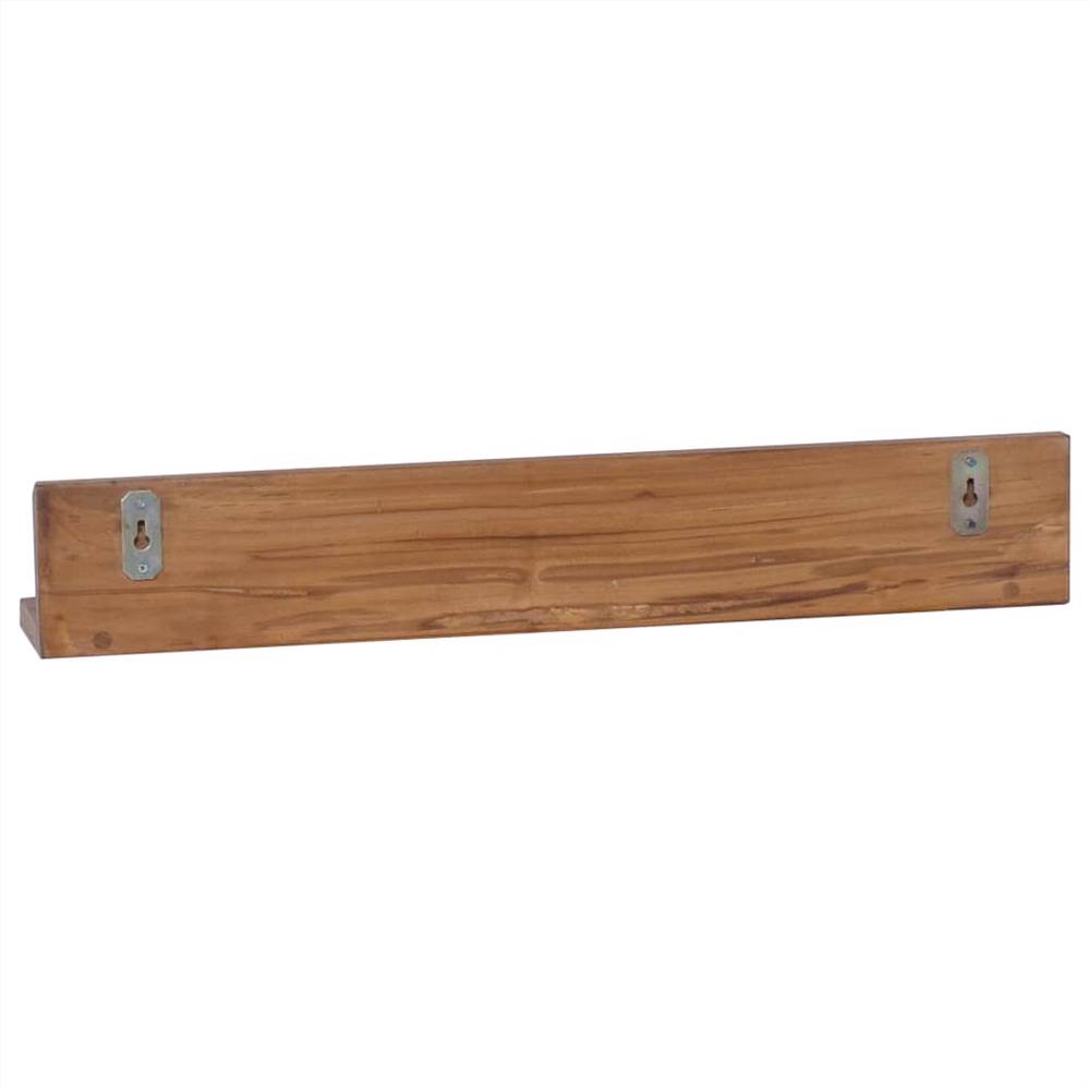 Wall Shelves 2 pcs 60x10x10 cm Solid Teak Wood