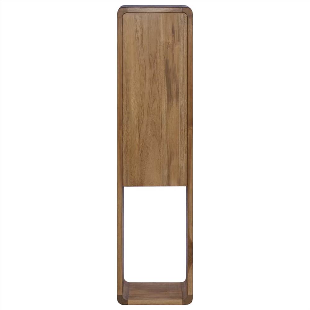 Wall-mounted Bathroom Cabinet 25x25x100 cm Solid Teak Wood