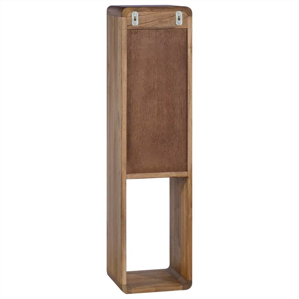 Wall-mounted Bathroom Cabinet 25x25x100 cm Solid Teak Wood