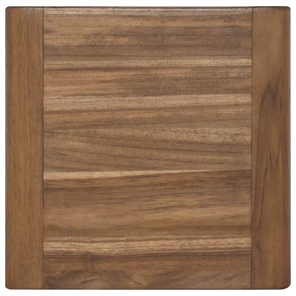 Wall-mounted Bathroom Cabinet 25x25x100 cm Solid Teak Wood