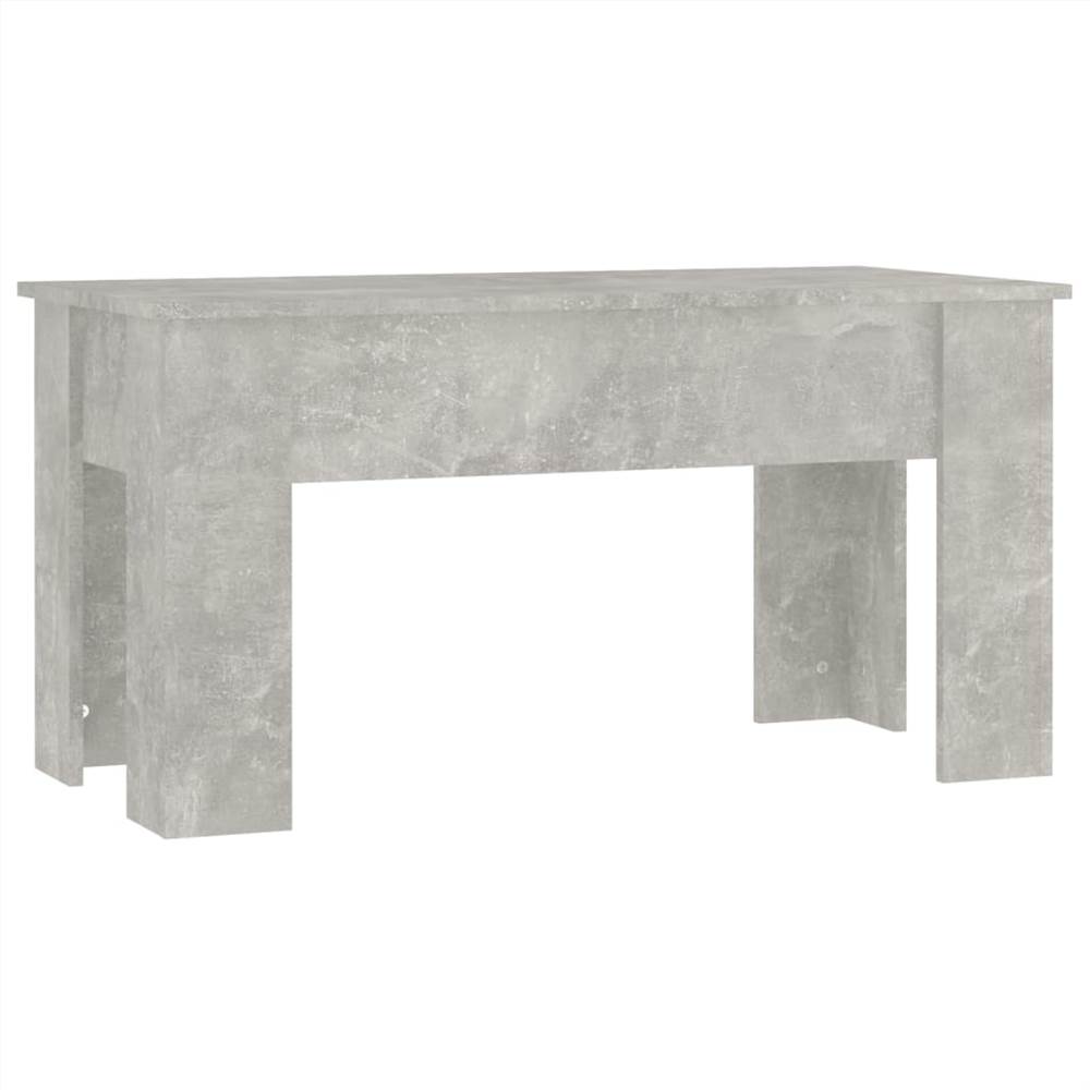 Coffee Table Concrete Grey 101x49x52 cm Engineered Wood