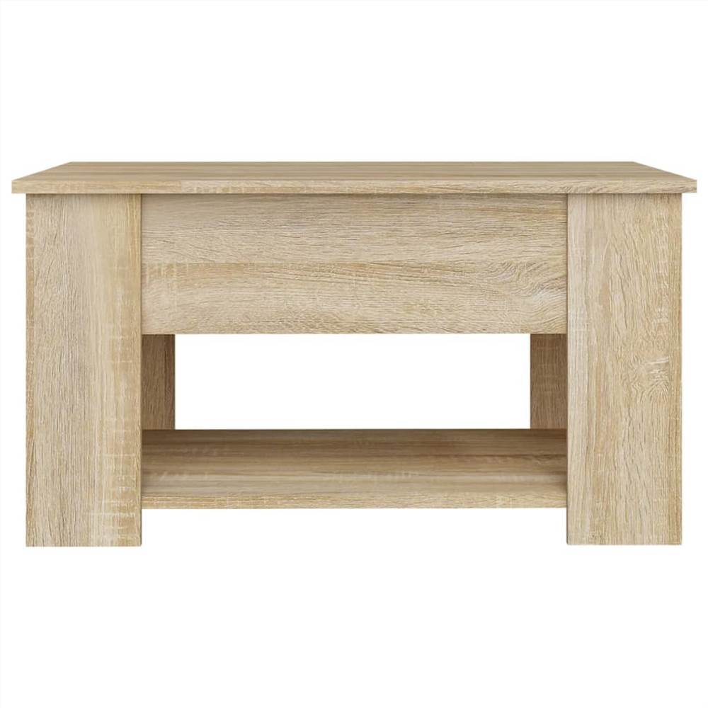 Coffee Table Sonoma Oak 79x49x41 cm Engineered Wood