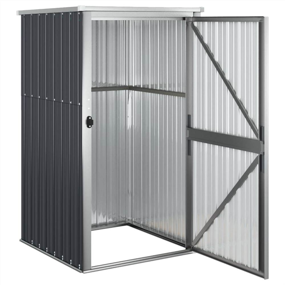 Garden Tool Shed Anthracite 88x89x161 cm Galvanised Steel