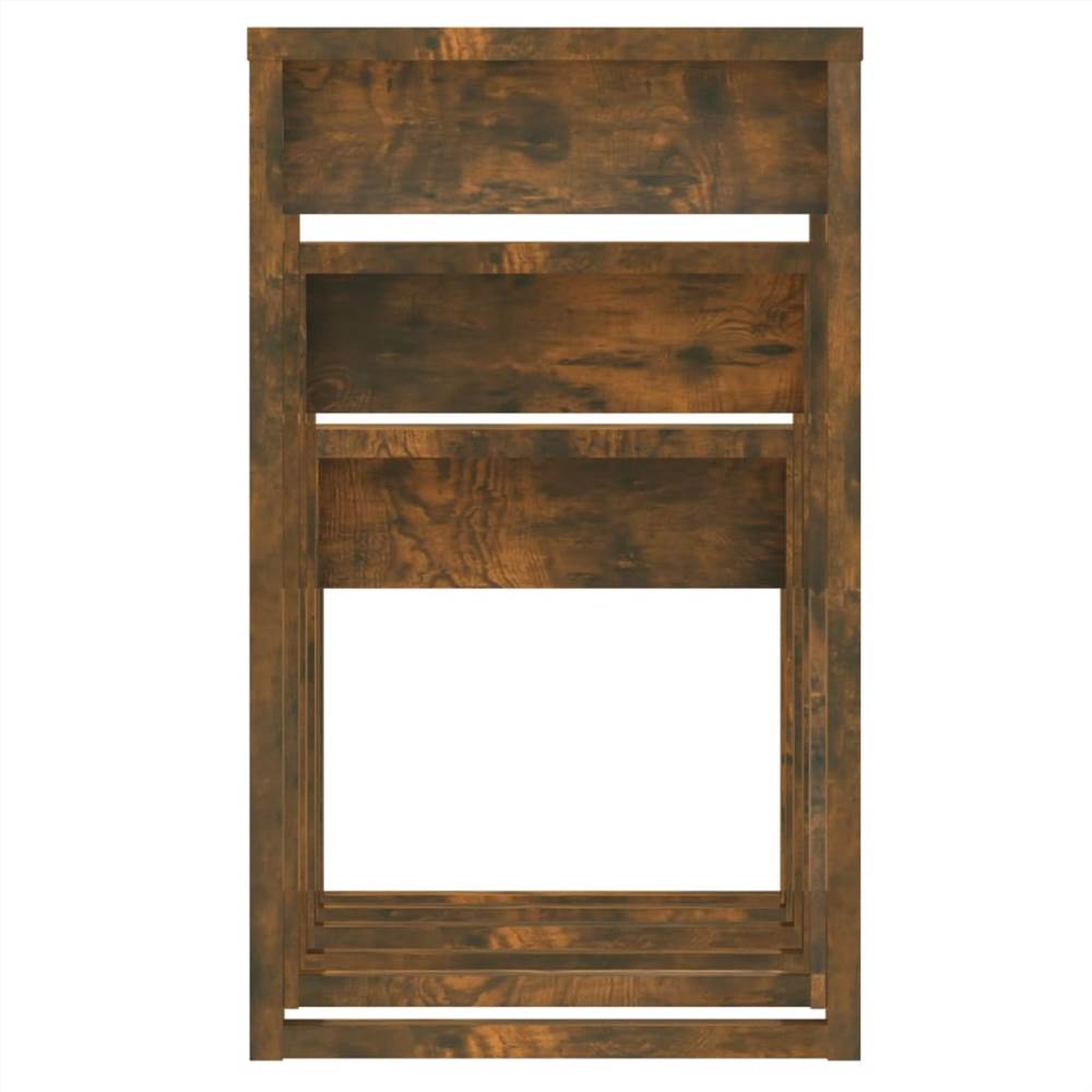 Nesting Tables 3 pcs Smoked Oak Engineered Wood