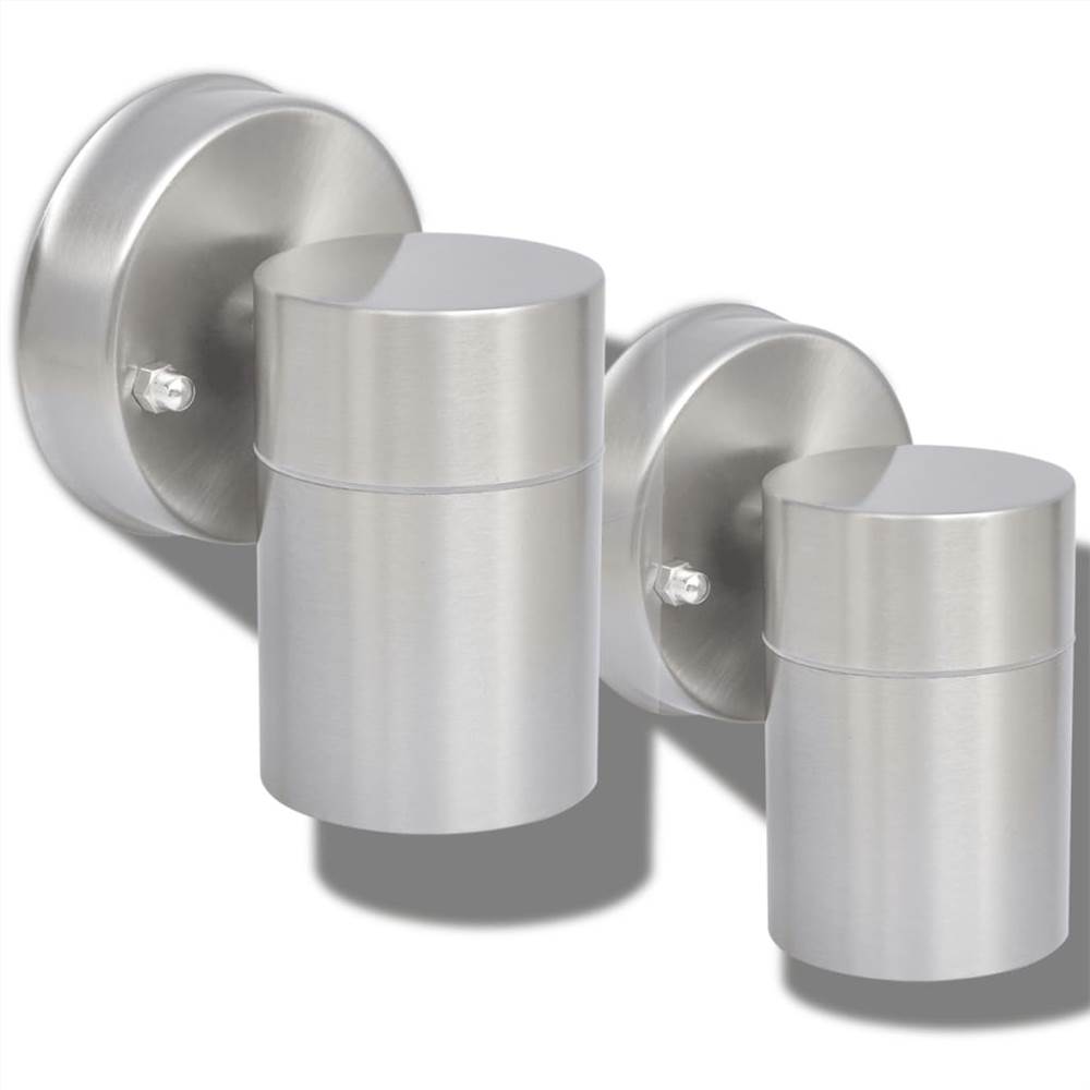 Outdoor LED Wall Lights 2 pcs Stainless Steel Downwards