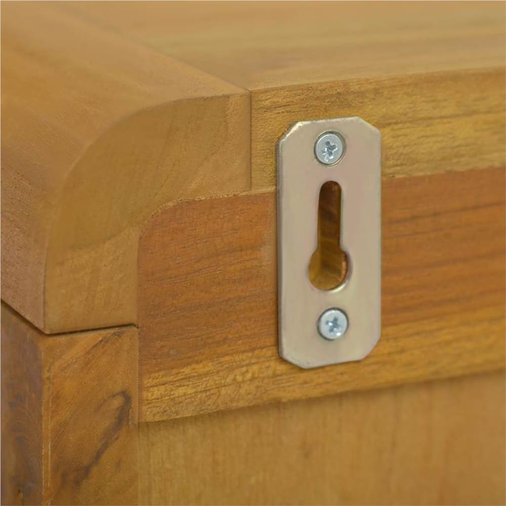 Wall-mounted Bathroom Cabinet 25x25x100 cm Solid Wood Teak