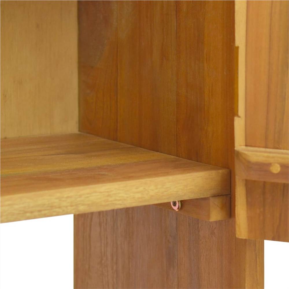 Wall-mounted Bathroom Cabinet 25x25x100 cm Solid Wood Teak