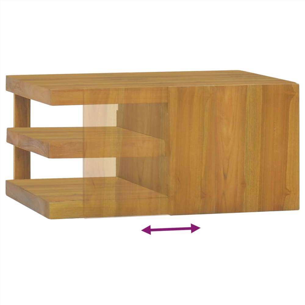 Wall-mounted Bathroom Cabinet 60x45x30 cm Solid Wood Teak