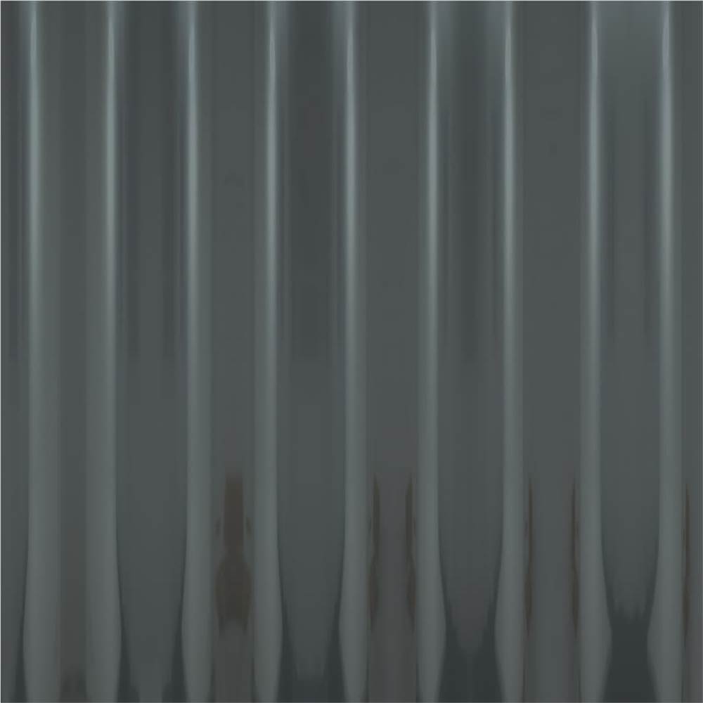 Roof Panels 36 pcs Powder-coated Steel Anthracite 80x36 cm