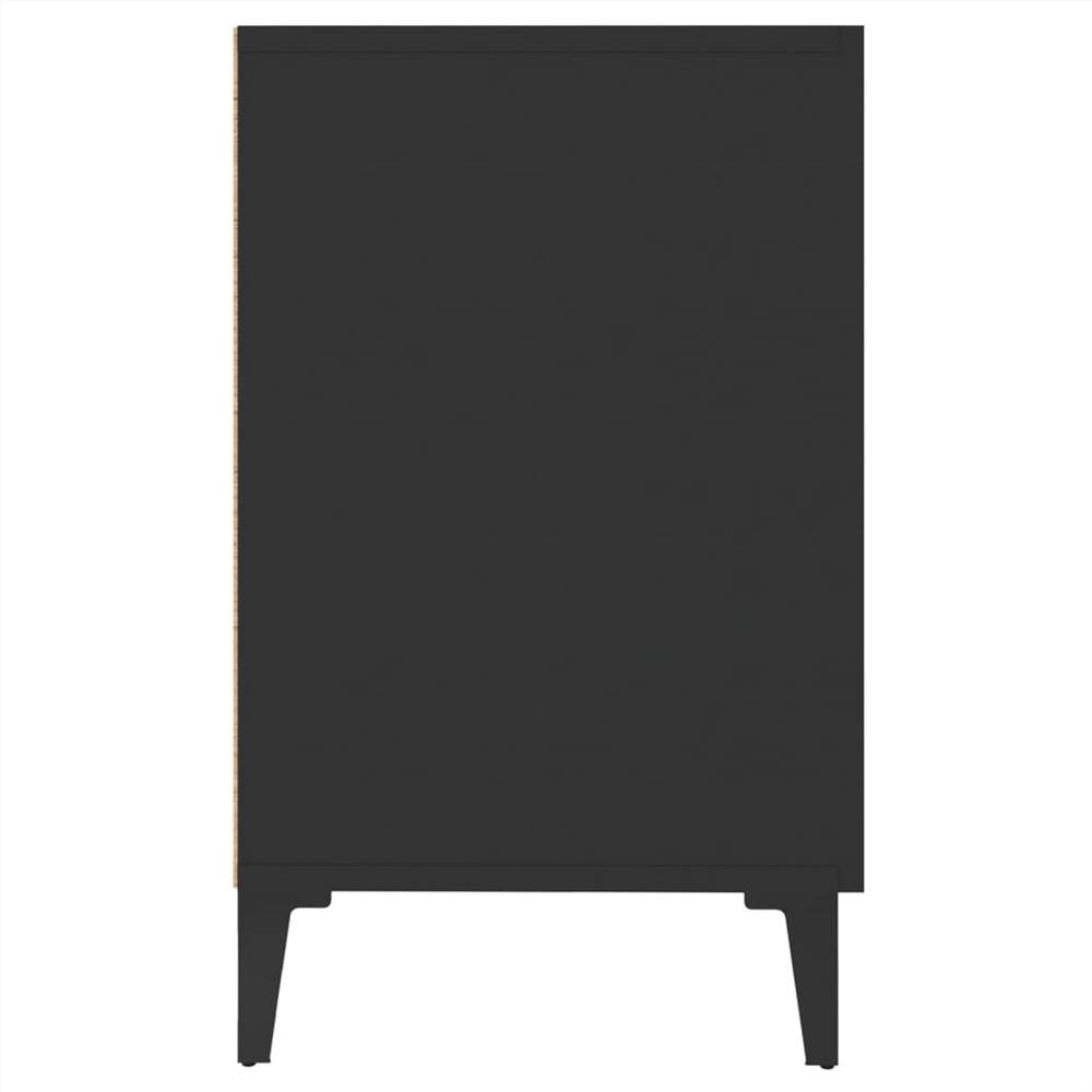 Sideboard Black 100x36x60 cm Engineered Wood