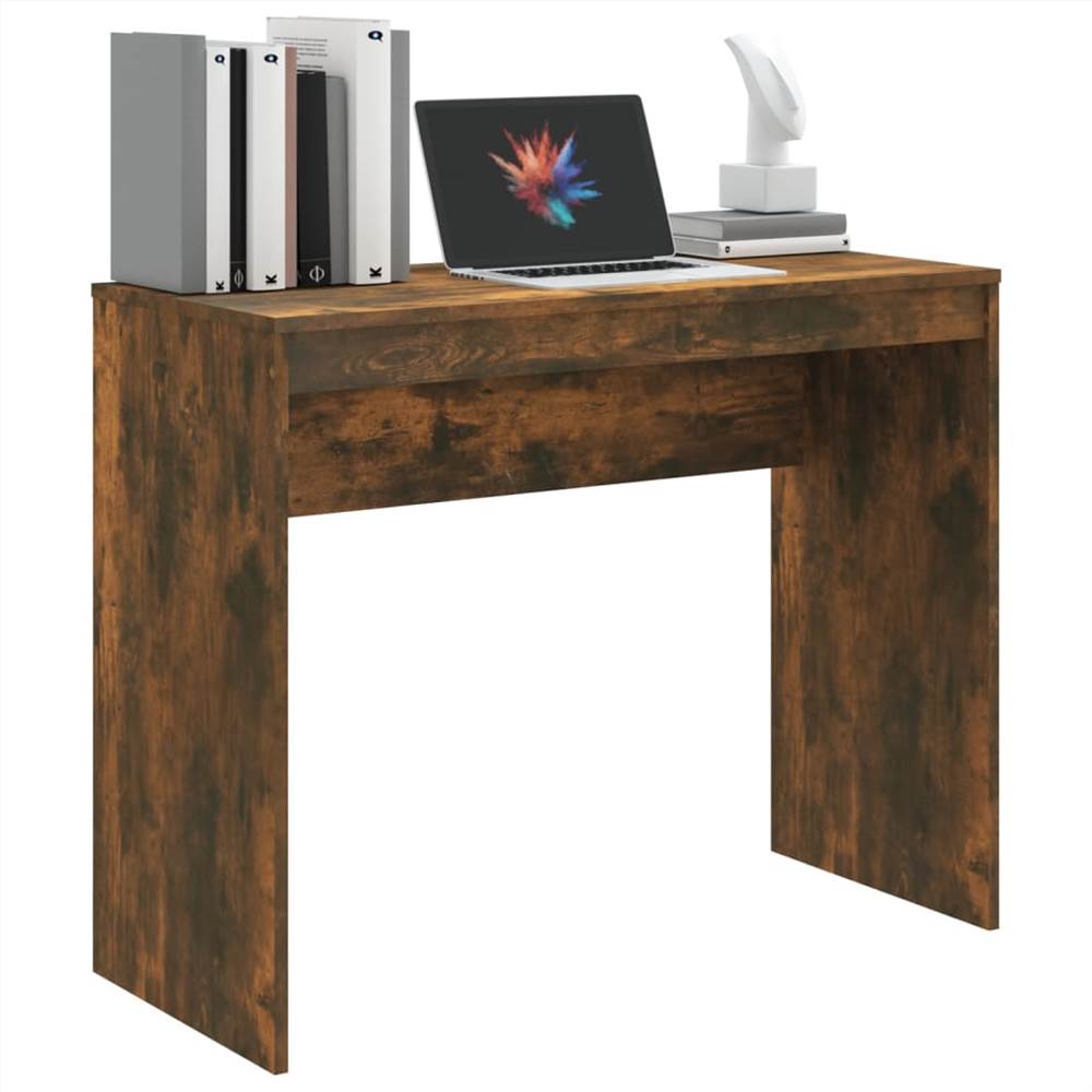 Desk Smoked Oak 90x40x72 cm Engineered Wood