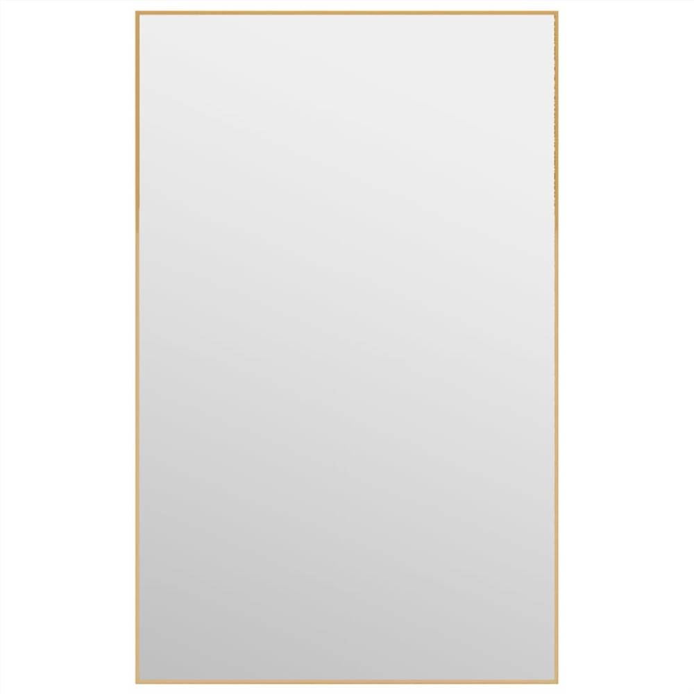 Door Mirror Gold 50x80 cm Glass and Aluminium