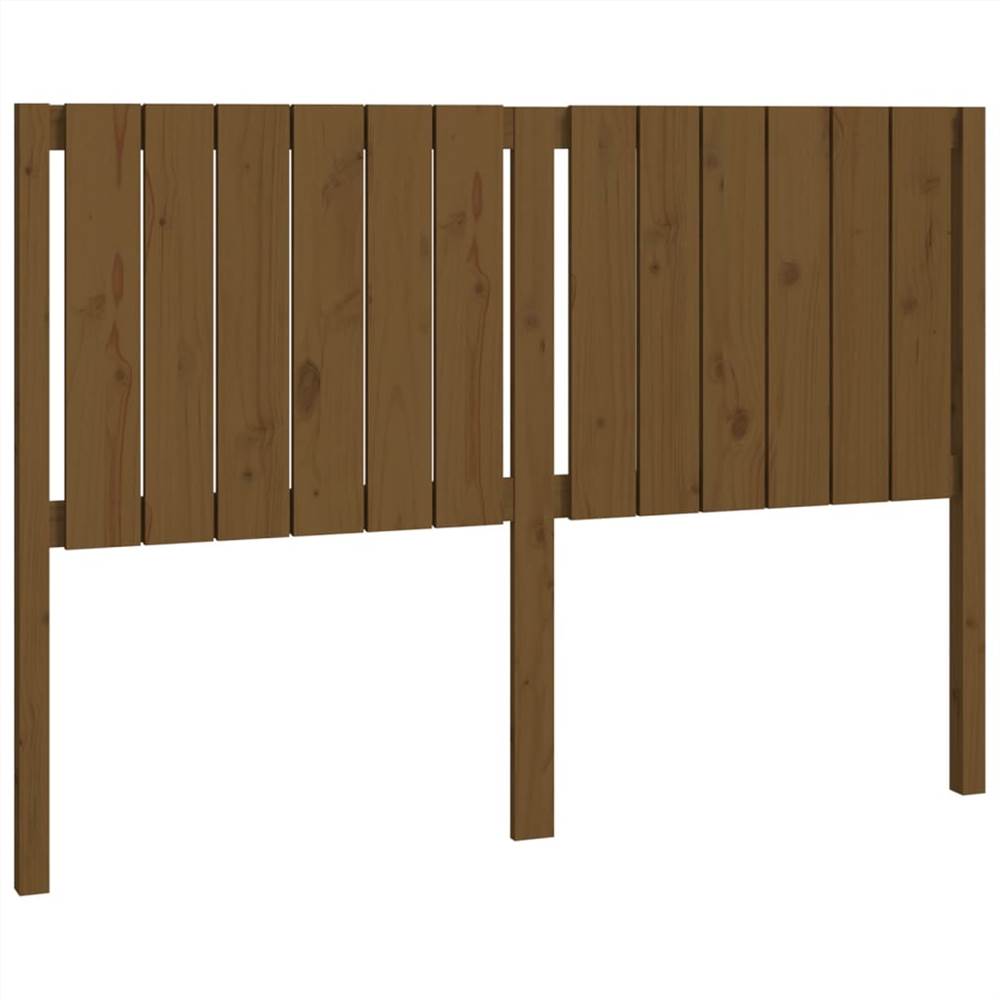 Bed Headboard Honey Brown 145.5x4x100 cm Solid Wood Pine