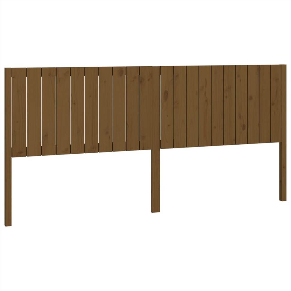 Bed Headboard Honey Brown 205.5x4x100 cm Solid Wood Pine