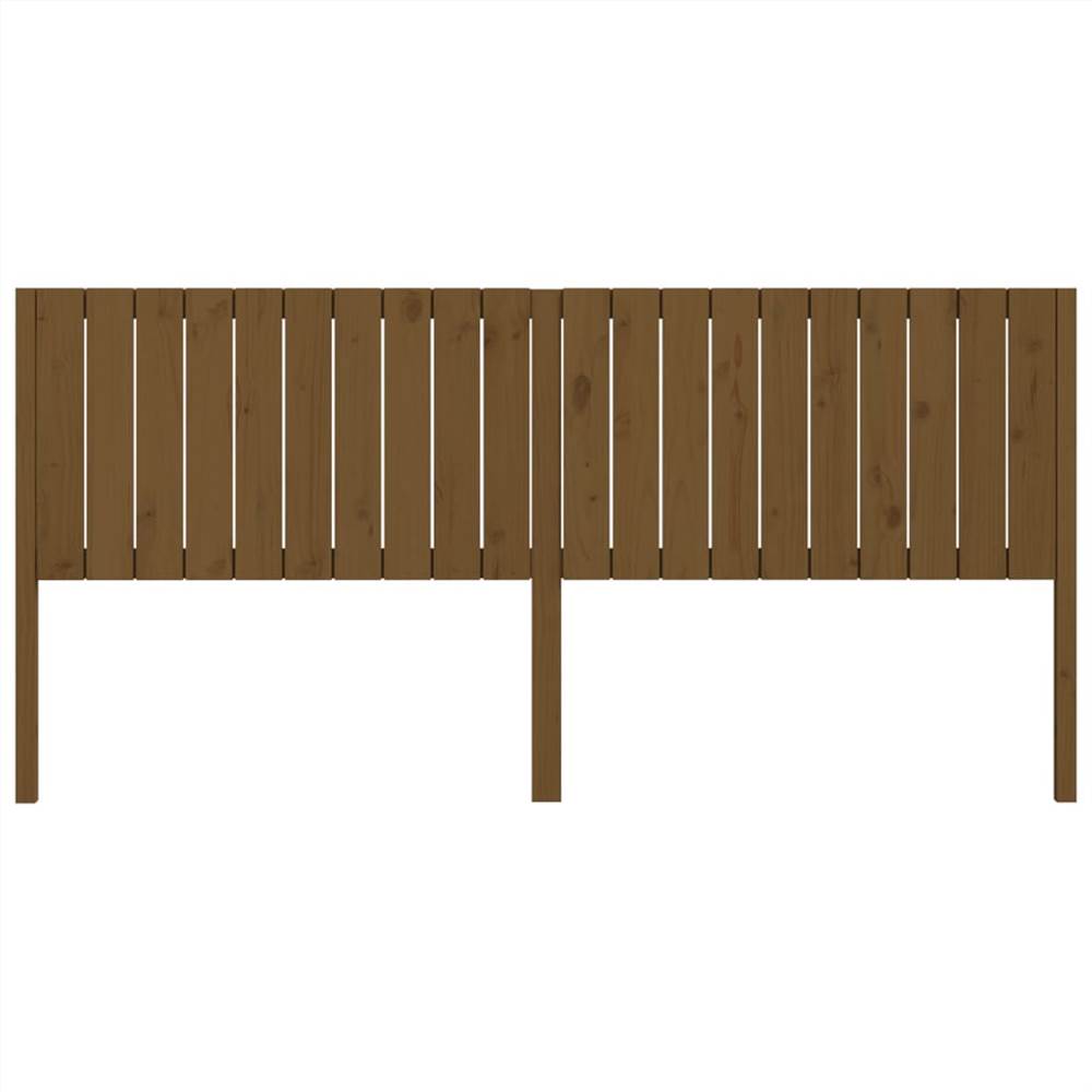 Bed Headboard Honey Brown 205.5x4x100 cm Solid Wood Pine