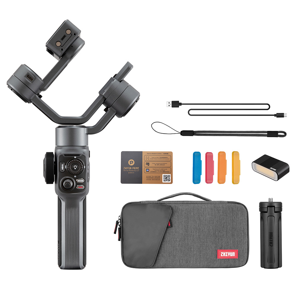 

Zhiyun Smooth 5 3-Axis Smartphone Handheld Gimbal Stabilizer with Tripod - Combo Version, Black