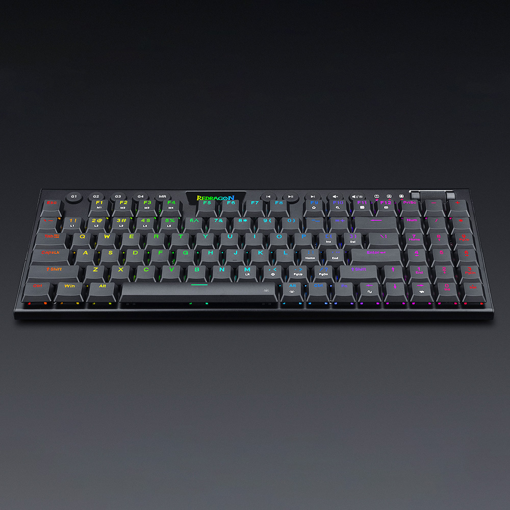 Redragon K P Kb Wired Rgb Backlit Mechanical Keyboard Black