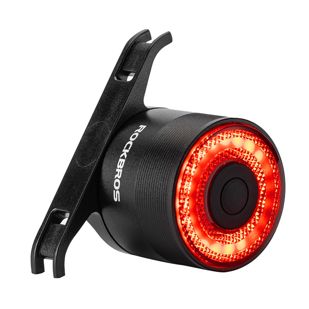 

ROCKBROS Q3 Bike Taillight Smart Sensing Brake Rear Light USB Charging for Night Cycling Colorful Bicycle Light