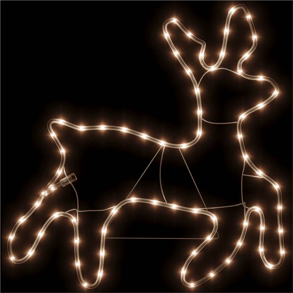 Christmas Reindeer Figure with 72 LEDs Warm White