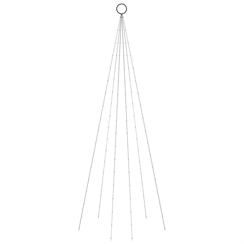 Christmas Tree on Flagpole Cold white 108 LEDs 180 cm