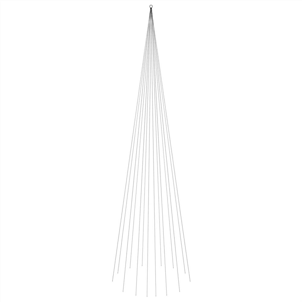 Christmas Tree on Flagpole Warm White 1134 LEDs 800 cm