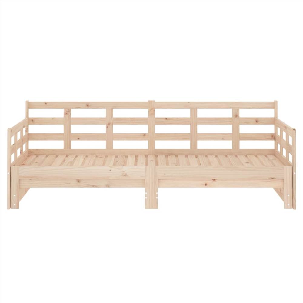 Pull-out Day Bed Solid Wood Pine 2x(90x190) cm