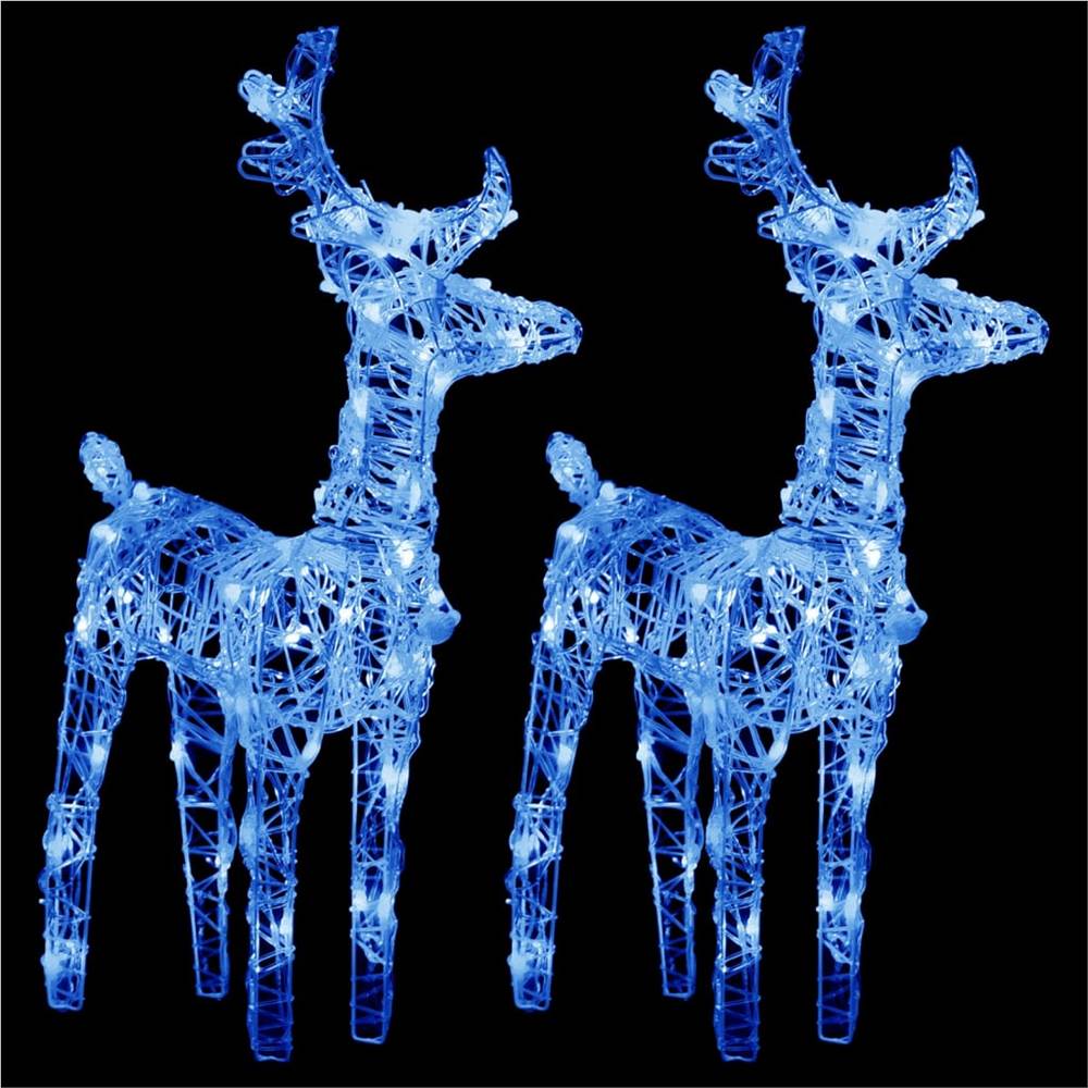 Reindeers & Sleigh Christmas Decoration 320 LEDs Acrylic