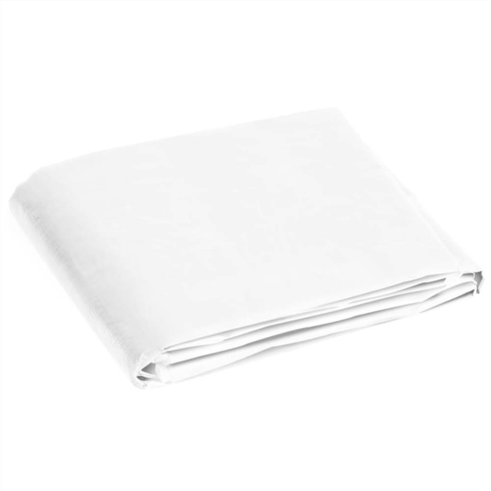 Tarpaulin 180 g/m² 4x6 m White HDPE