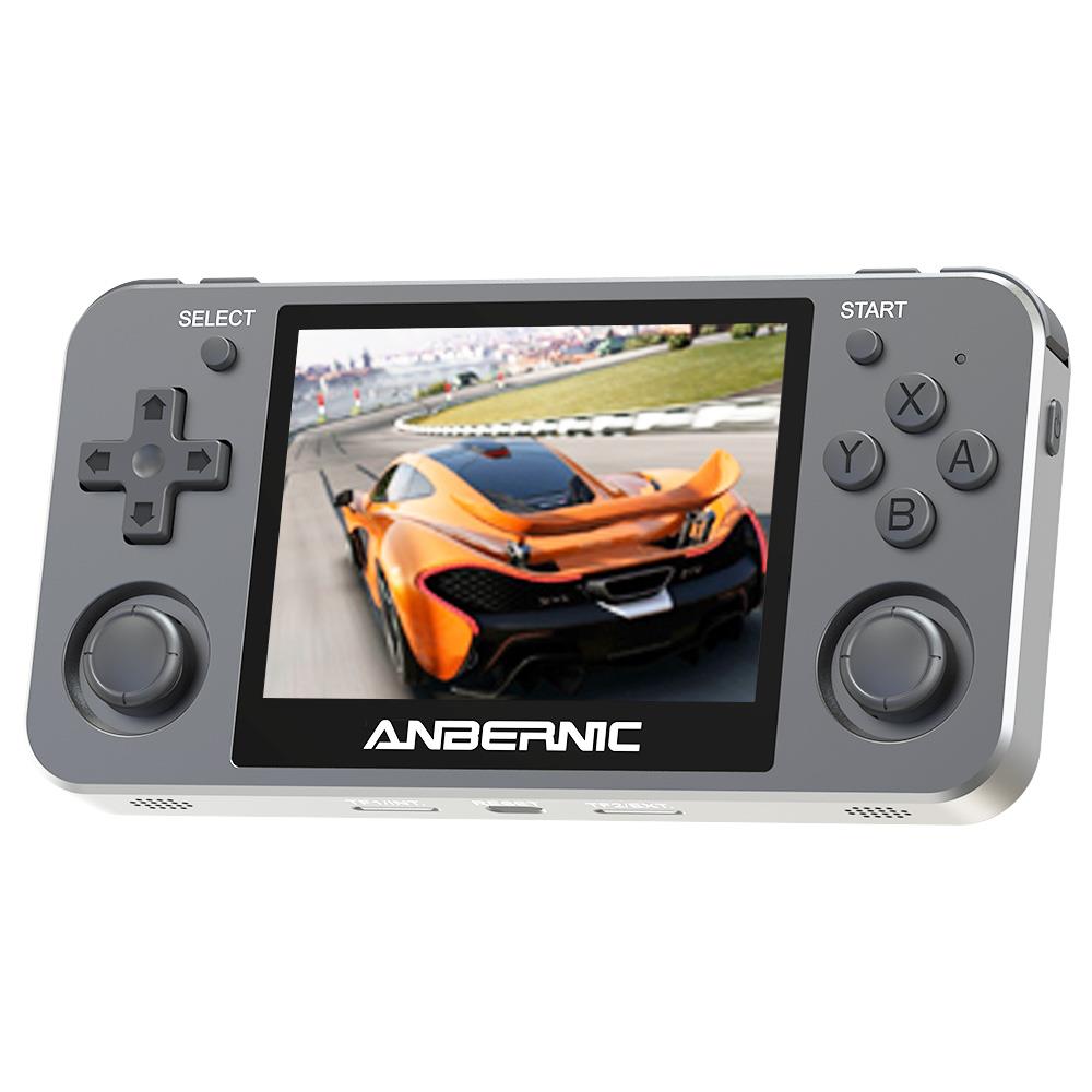 

ANBERNIC RG351MP 80GB Retro Game Console, 3.5'' Upgraded IPS Screen, 2500+ Games, 6H Playtime, Open Source Linux, Compatible with NDS N64 DC PSP PS1 CPS1 CPS2 FBA NEOGEO POCKET GBA GBC GB SFC FC NES, Matte Black
