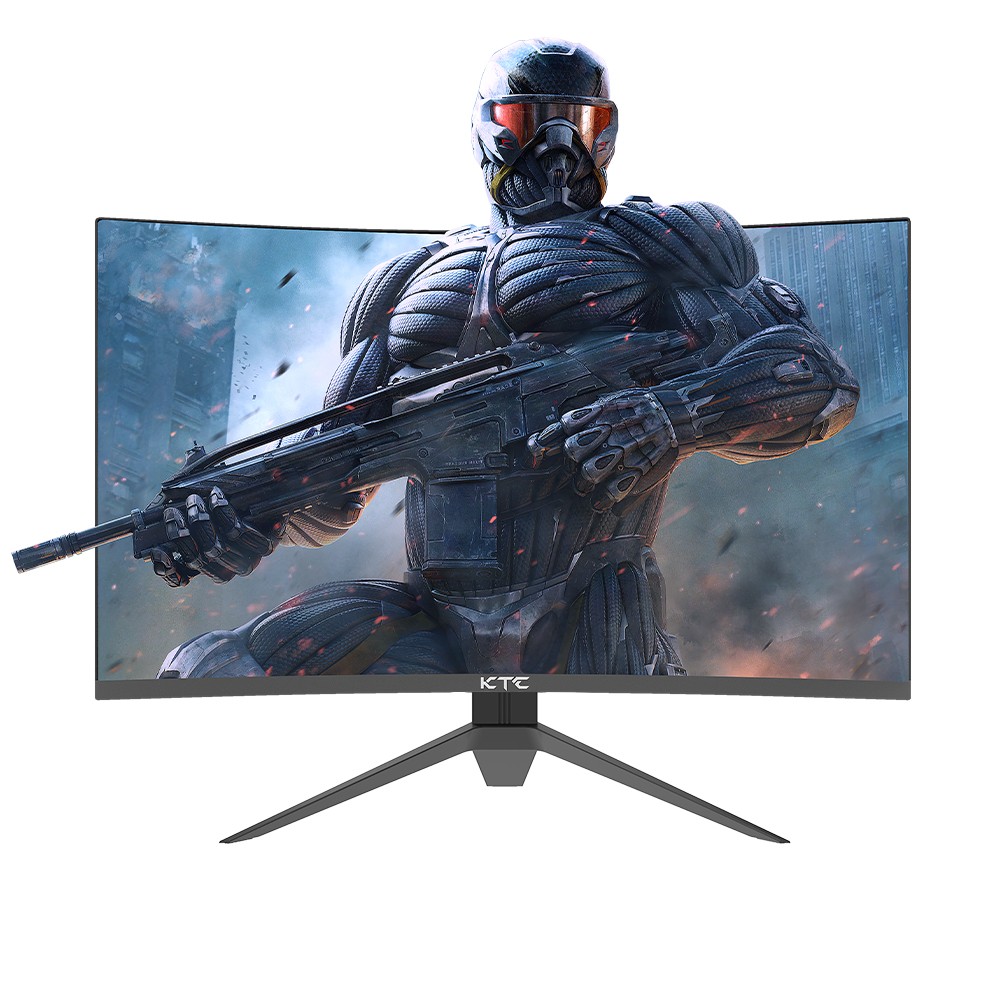 

KTC H32S17 32 inch 1500R Curved Gaming Monitor 2560x1440 QHD 170Hz 16:9 ELED 99% sRGB HDR10 1ms MPRT Response Time Low-blue Compatible with FreeSync and G-SYNC USB HDMI2.0 2xDP1.4 Audio Out Flexible Adjustment with Sturdy Tripod VESA Mount Displayer