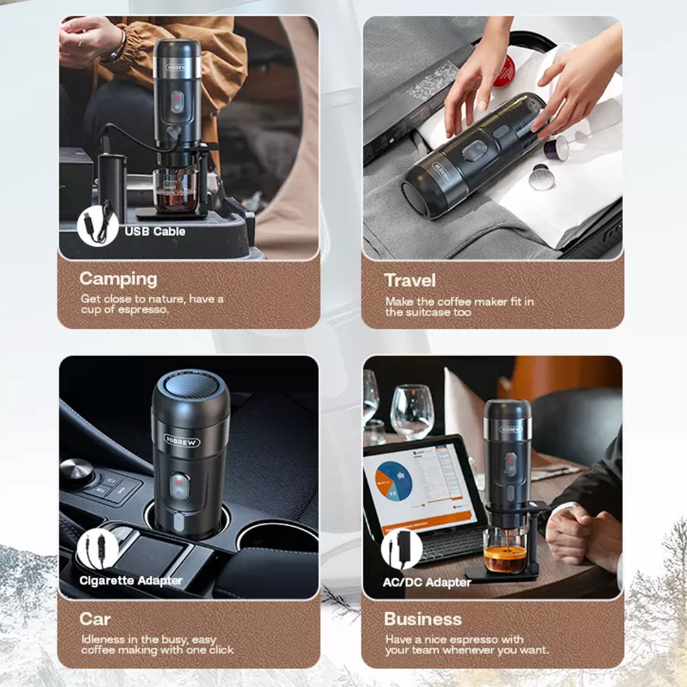 Hibrew H A Portable Coffee Machine For Car Home Europe