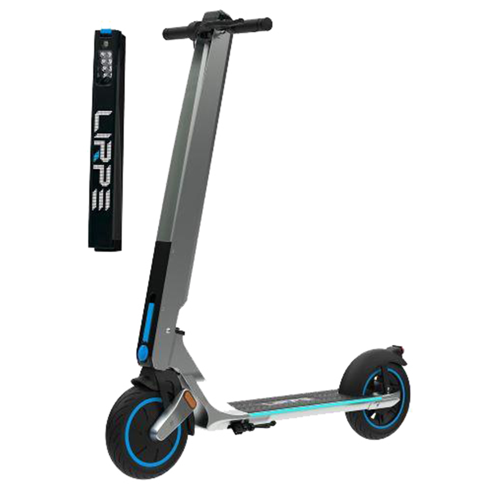 

Lirpe R1 Modular Electric Scooter 8.5 Inch Tire 350W Motor 32Km/h Max Speed 36V 7.8Ah Battery 45KM Range APP Control Removable Battery - US, Gray