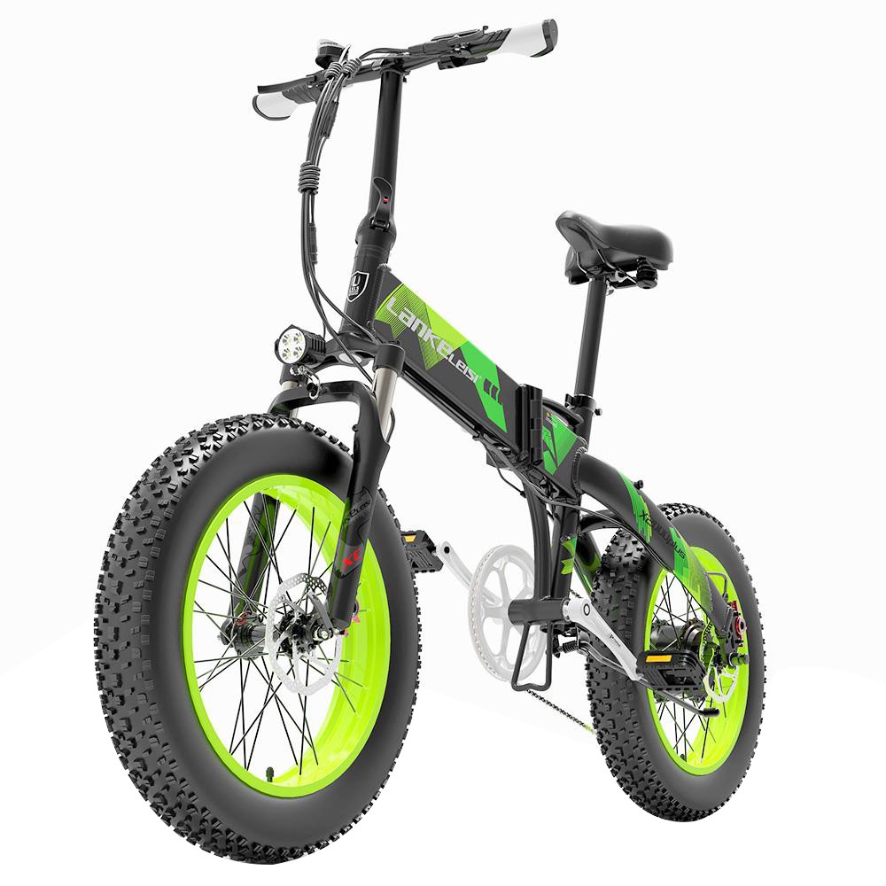 Lankeleisi X Plus Moped Electric Bike Ah V W Green