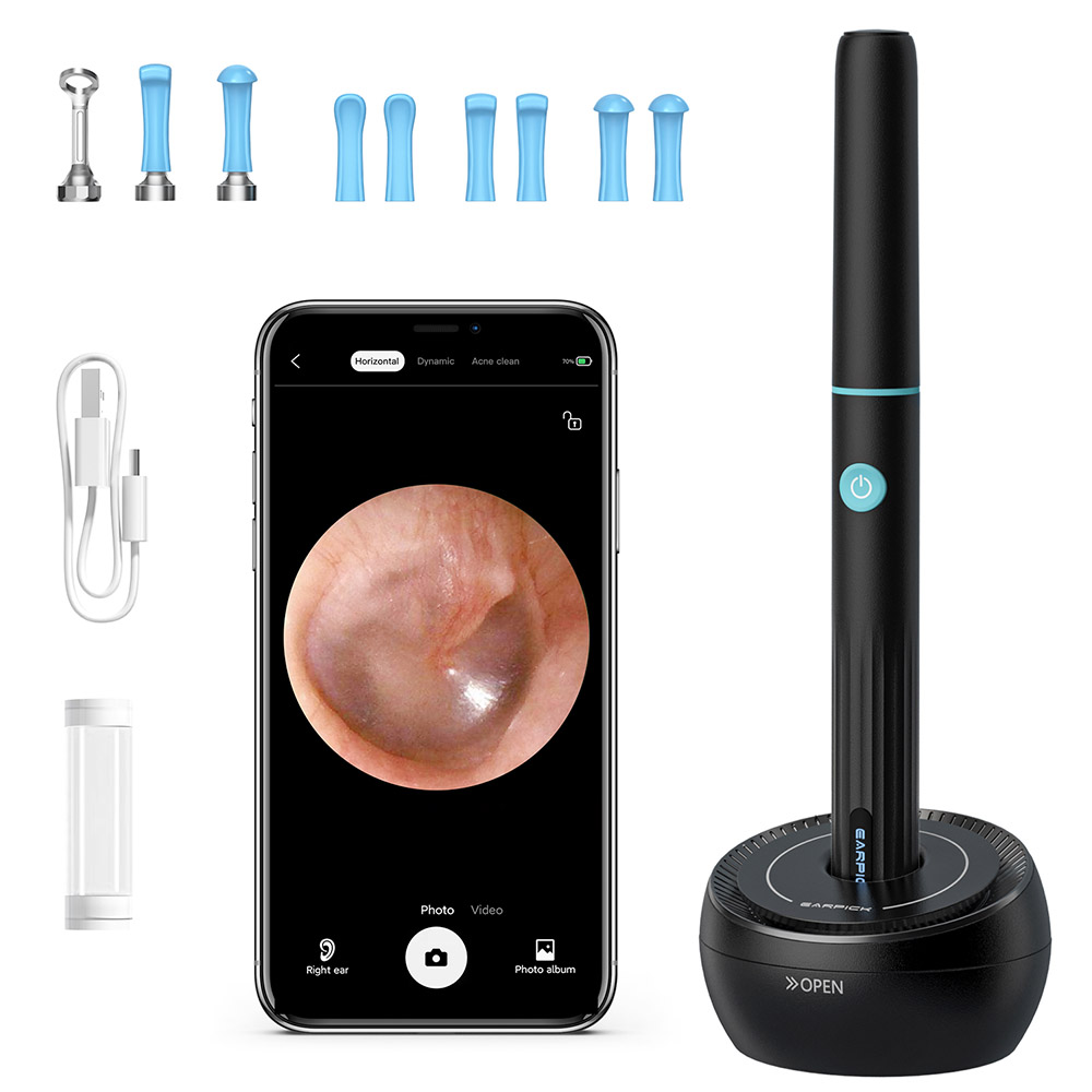 

SUNUO FIND A Pro Smart Visual Ear Cleaner Earwax Removal with Storage Base, Acne Squeezing, 5MP HD Camera, 6-Axis Gyroscope, WiFi Connection