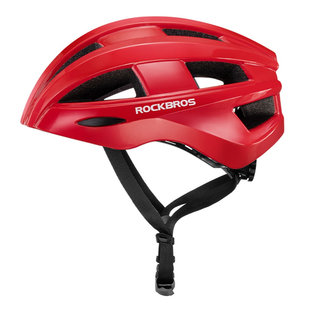 

ROCKBROS Bicycle Helmet with Integrated Taillight MTB Road Cycling Helmet - Red