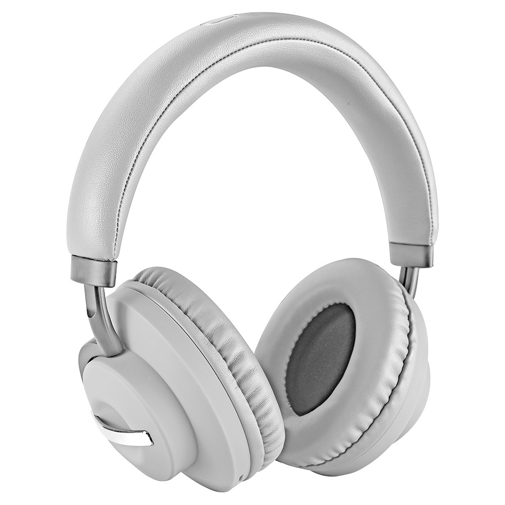 

SODO SD-1006 Bluetooth Headset, Bluetooth 5.1, Support TF Card FM Radio - Light Grey, Gray