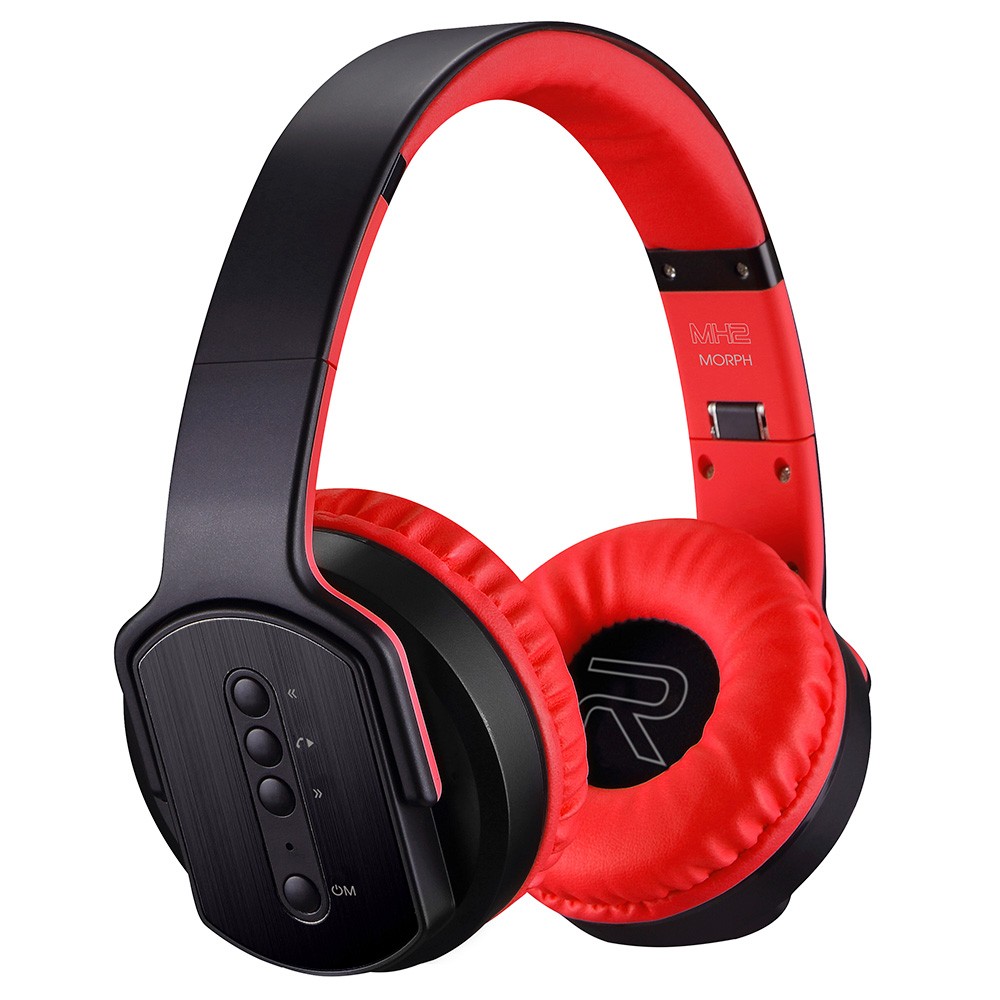 

SODO MH2 Wireless Bluetooth Headset, Headphone & Speaker Modes, Support TF Card, FM - Red