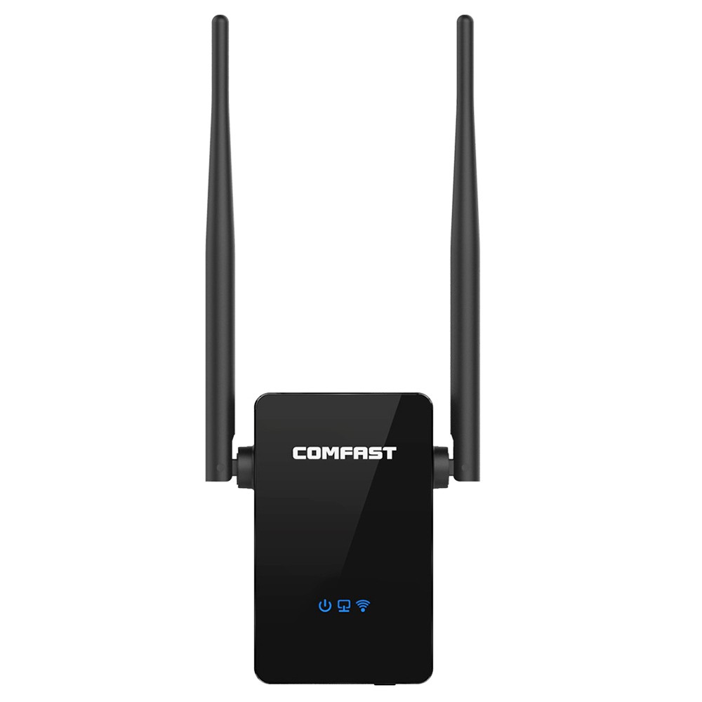 

COMFAST CF-WR302S Wireless Router Repeater 300M 10dBi Antenna WiFi Signal Repeater - EU, Black