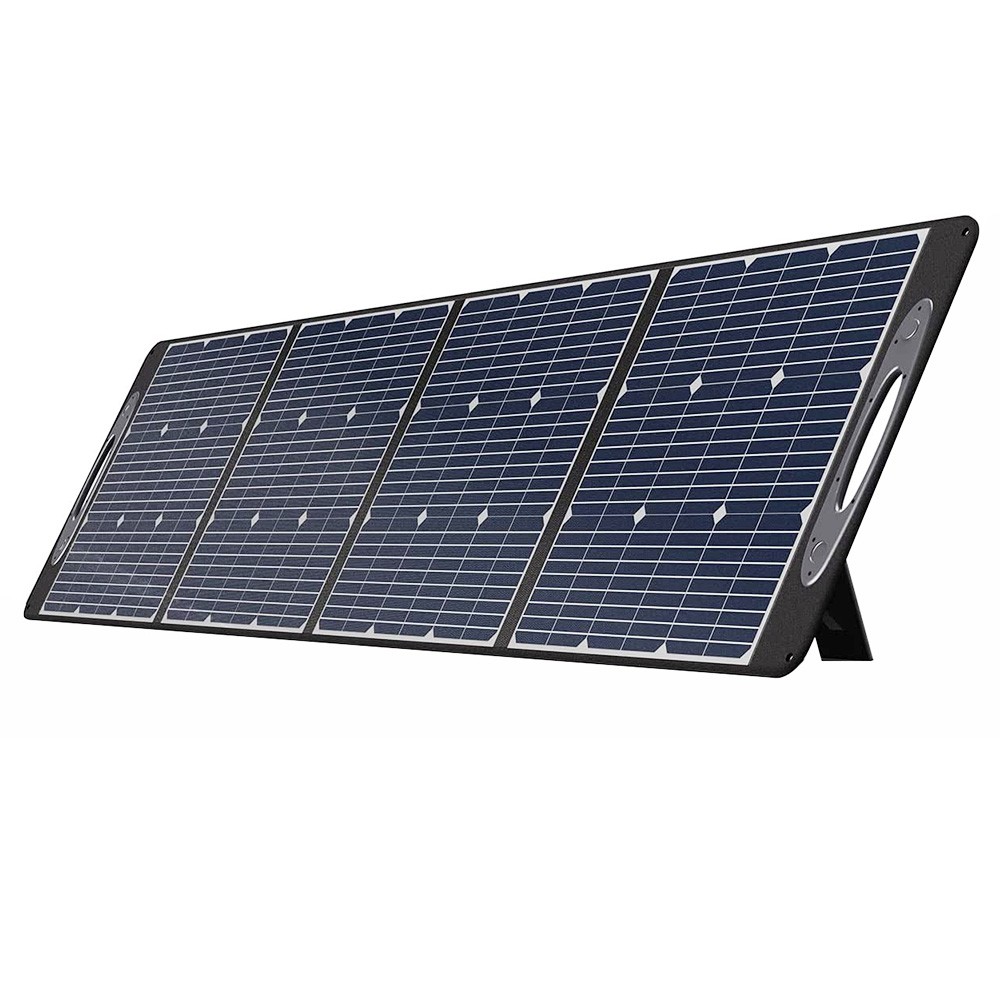

OUKITEL PV200 Foldable Solar Panel with Kickstand, 21.7% Solar Conversion Efficiency, IP65 Waterproof, Black