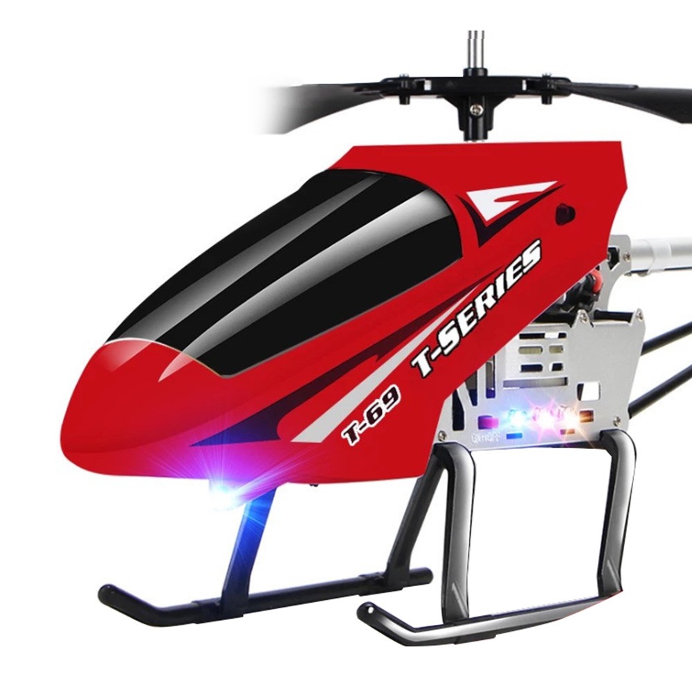 

3.5CH 75cm Super Large Remote Control Drone Durable RC Helicopter 2 x 2300mAh Batteries Type C - Red