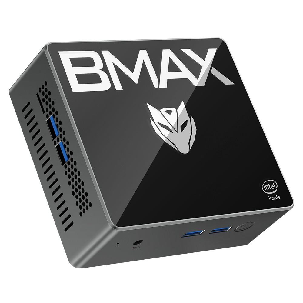 

BMAX B2 Pro Mini PC, Intel J4105 Quad Core CPU Up to 2.5GHz, 8GB DDR4 256GB SSD, 4K 60Hz HDMI 2.0x2, USB 3.0x4, USB 2.0, Micro SD Card Slot, 3.5mm Audio, M.2 2280 SSD Slot, 2.4/5GHz Dual Wi-Fi, BT 5.0, RJ45 1000Mbps Ethernet, Windows 11 Pro