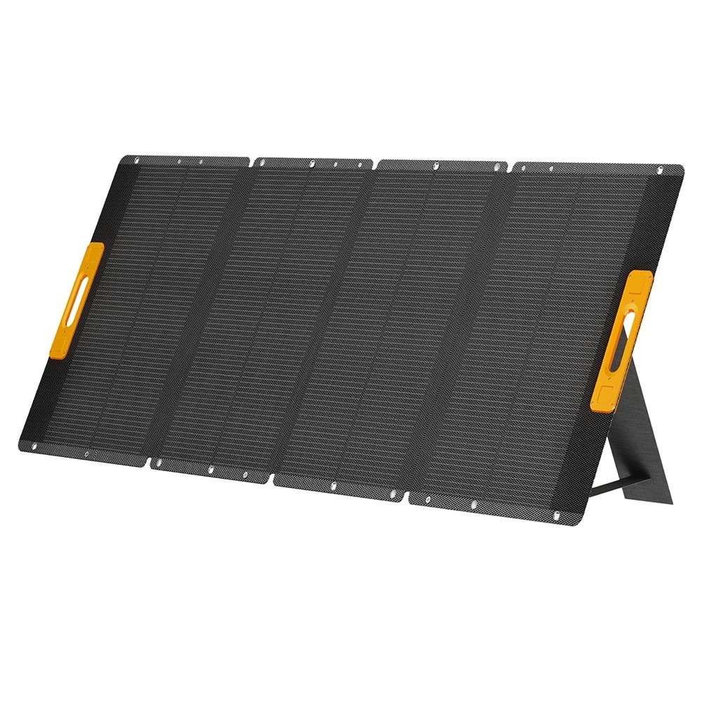 

Newsmy 210W Foldable Portable Solar Panel, 21% Energy Conversion, with 6 in 1 MC-4 Adapter, IP65 Waterproof, Black