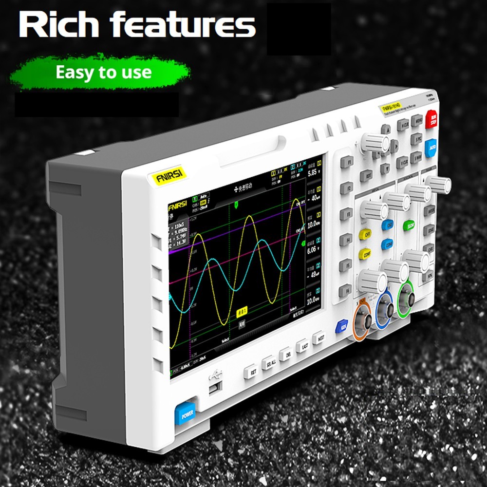 FNIRSI 1014D 2 In 1 Digital Oscilloscope With 100X High Voltage Probe