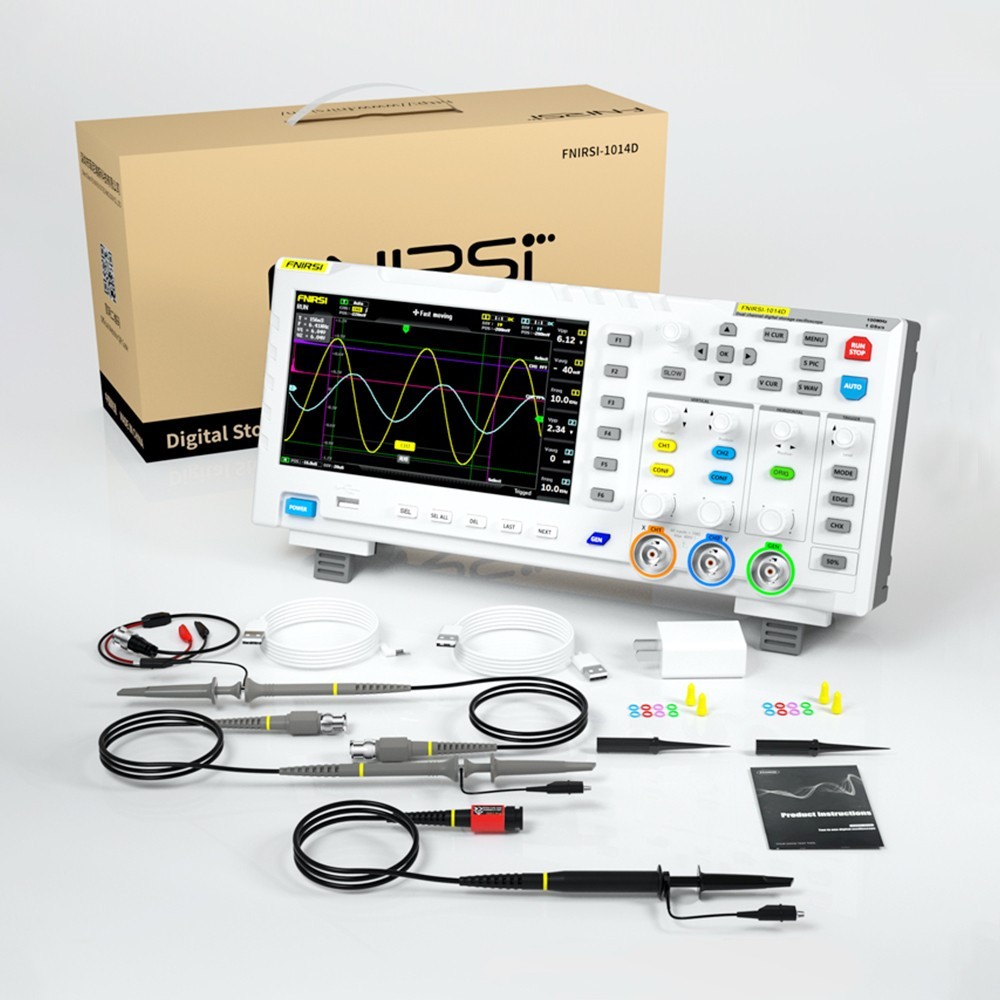 Fnirsi D In Digital Oscilloscope With X High Voltage Probe