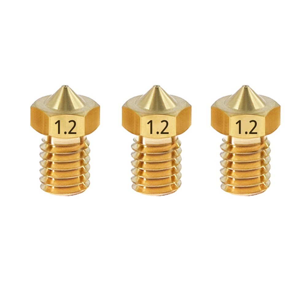 

TWO TREES 3pcs 1.2mm Brass E3D V6 Nozzle with M6 Thread