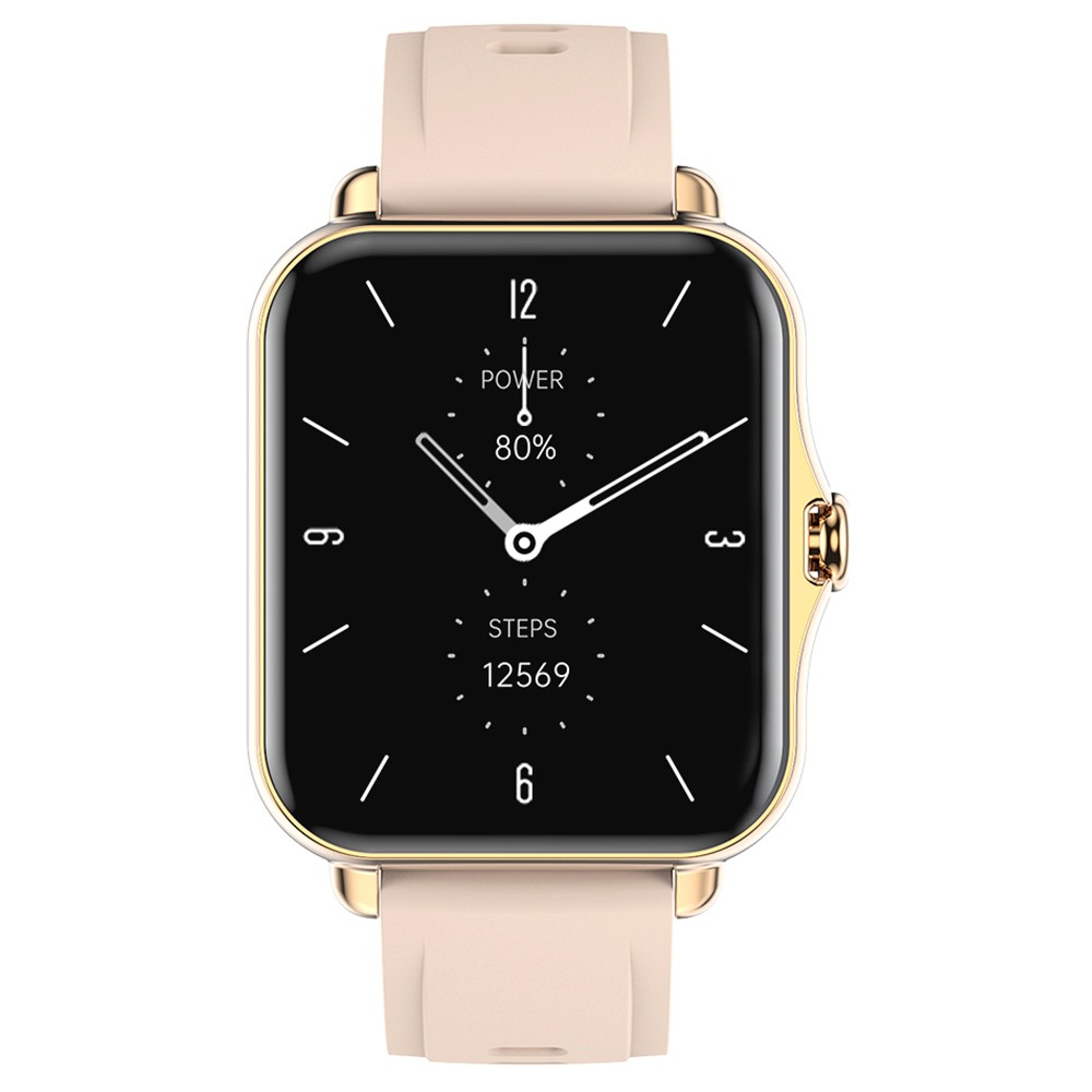 

Q8 Smartwatch 1.69'' IPS Screen, Heart Rate, Blood Pressure Monitor, Fitness Tracker, Multi-sports Modes - Gold