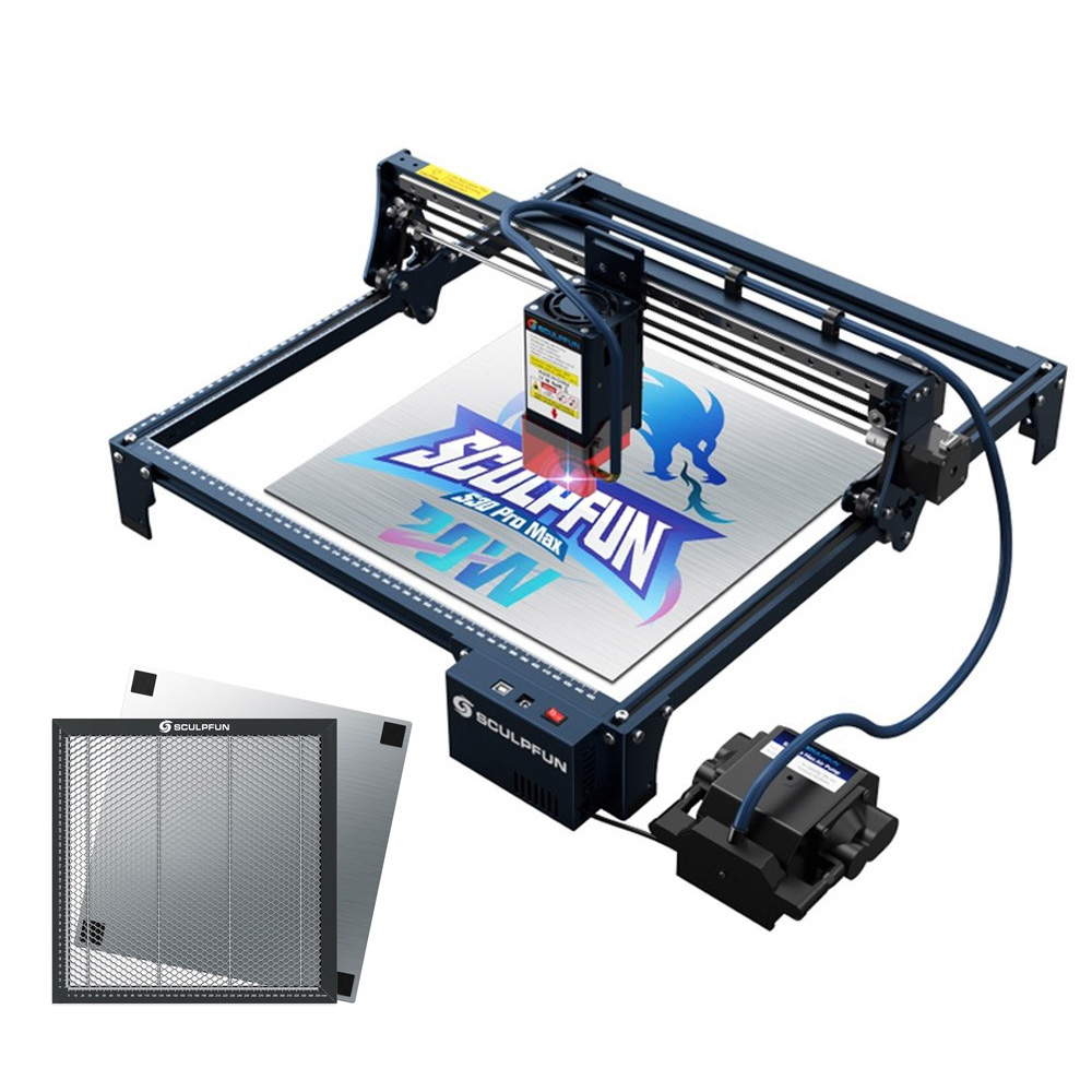 SCULPFUN S30 Pro Max 20W Laser Cutter With Auto Air Assist Air Pump