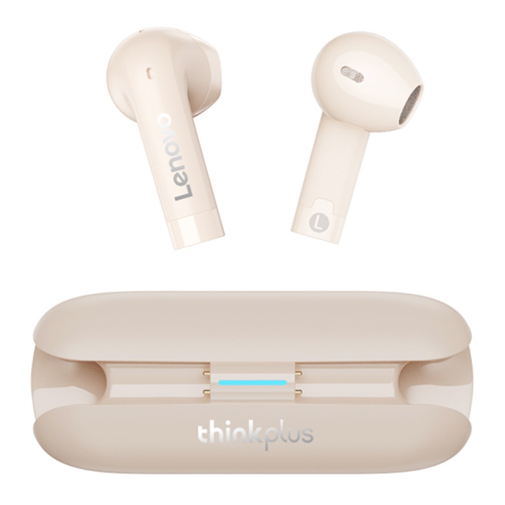 

Lenovo TW60 TWS Earbuds, Bluetooth 5.3, Noise Reduction, All-Day Battery Life, Dual HD Mic - Gold, Multi color