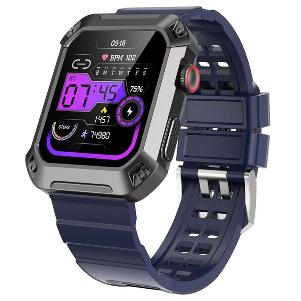 

S2 Smartwatch 1.83 inch Large Screen, 24H Monitoring of HR, BP, SpO2, 450mAh Battery, 30 Sport Modes - Blue