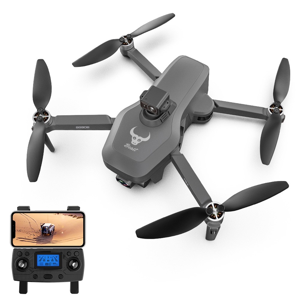

ZLL SG906  RC Drone 3-Axis Gimbal Obstacle Avoidance 5G WiFi FPV GPS with 4K HD ESC Camera 1.2KM RC Range - 2 Batteries